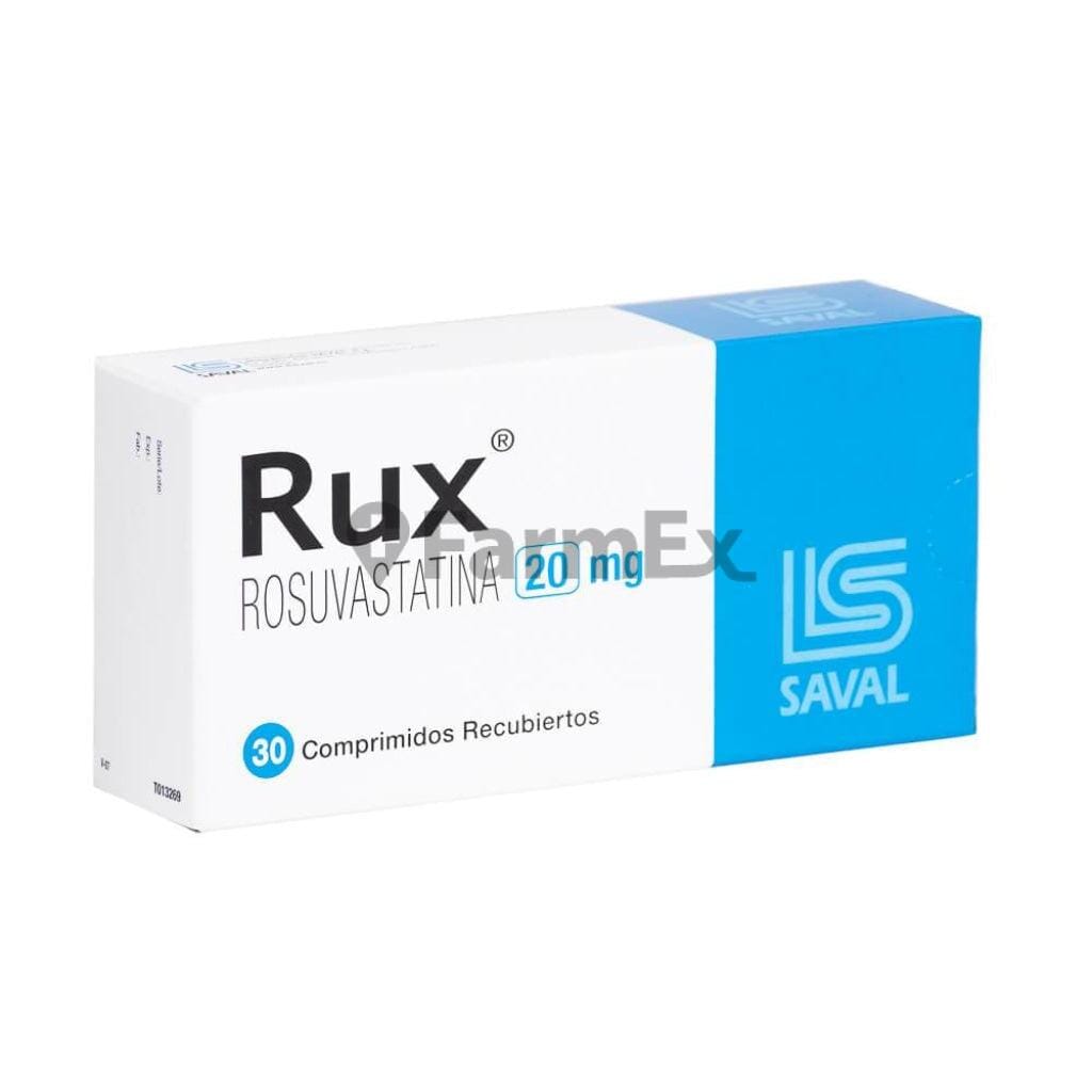 Rux 20 mg x 30 comprimidos Farmex-BanMedica-Persistente